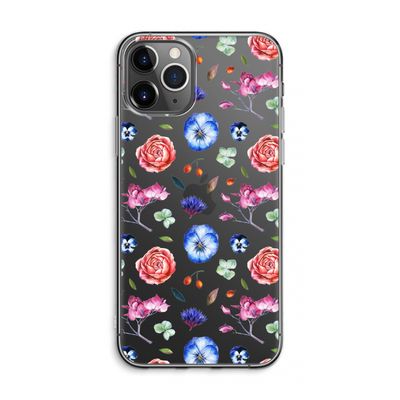 Bloemetjes: iPhone 11 Pro Max Transparant Hoesje