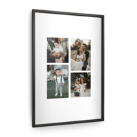 Zwarte lijst met gepersonaliseerde fotoafdruk - 40x60