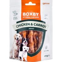 Boxby sticks kip met wortel hondensnack 15 x 100 g - thumbnail