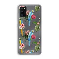 Kleurrijke papegaaien: Samsung Galaxy A41 Transparant Hoesje