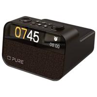 Pure Moment Charge Wekkerradio Sfeerverlichting, Draadloos opladen Koffiezwart