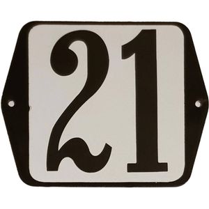 Huisnummer standaard nummer 21