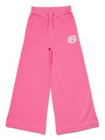 Diesel Kids pantalon ample à logo imprimé - Rose