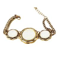 Cristian Lay 437080 Wit Staal Gouden (19 cm) Dames armband - thumbnail
