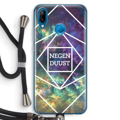 Negenduust ruimte: Huawei P20 Lite Transparant Hoesje met koord