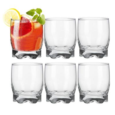 Excellent Houseware Drinkglazen / waterglazen Tumblers Odessa - transparant glas - 12x stuks - 245 m