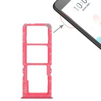 2 x SIM-kaart lade + micro SD-kaart lade voor OPPO A5 (rood)
