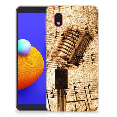 Samsung Galaxy A01 Core | Siliconen hoesje | met foto Bladmuziek