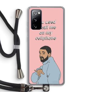 Hotline bling: Samsung Galaxy S20 FE / S20 FE 5G Transparant Hoesje met koord