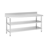 RVS werktafel - ECO - 180 x 60 cm - 226 kg - tussenplank - Royal Catering
