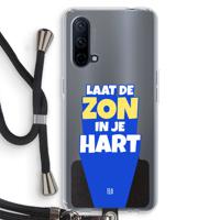 Laat de zon in je hart: OnePlus Nord CE 5G Transparant Hoesje met koord