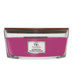 WoodWick Geurkaars Ellipse Wild Berry & Beets - 9 cm / 19 cm