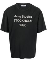 Acne Studios t-shirt à imprimé Logo Stockholm 1996 - Noir - thumbnail