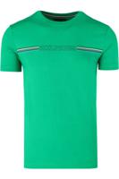 Tommy Hilfiger Regular Fit T-Shirt ronde hals groen, Effen
