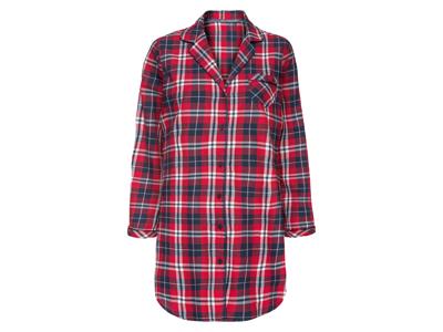 esmara Dames oversized shirt (geruit/rood, S (36/38))