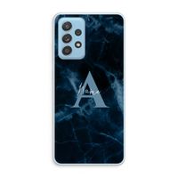 Midnight Marble: Samsung Galaxy A73 Transparant Hoesje