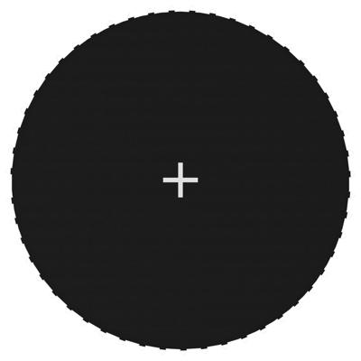 VidaXL Springmat voor 10 feet/3,05 m ronde trampoline stof zwart