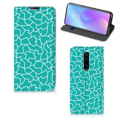 Xiaomi Redmi K20 Pro | Bookcase | Cracks Blue