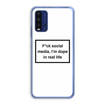 I'm dope: Xiaomi Redmi 9T Transparant Hoesje