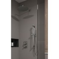 Regendouche set SaniClear Iron | Inbouw | Thermostaatkraan | Rond | Gunmetal