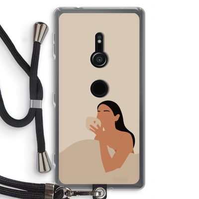 Fresh coffee: Sony Xperia XZ2 Transparant Hoesje met koord