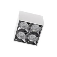 Lyora Witte opbouwspotMidi Led 2x2 leds - 3000K - 10047