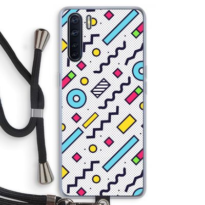 8-bit N°8: Oppo A91 Transparant Hoesje met koord