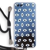Eyes pattern: Honor 10 Transparant Hoesje met koord