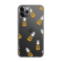 Ananasjes: iPhone 11 Pro Max Transparant Hoesje