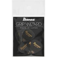 Ibanez PPA14MSGBK Grip Wizard Series Sand Grip plectrumset 6-pack teardrop zwart medium - thumbnail