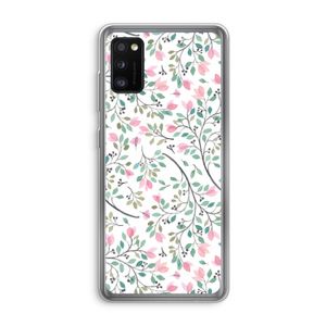 Sierlijke bloemen: Samsung Galaxy A41 Transparant Hoesje