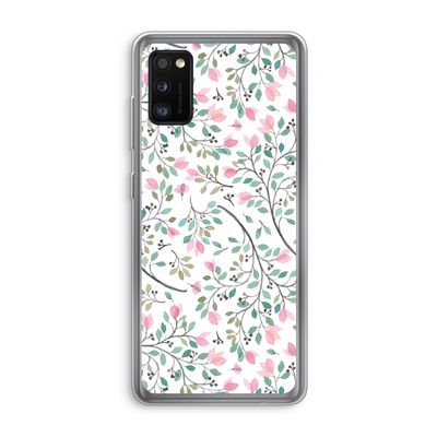 Sierlijke bloemen: Samsung Galaxy A41 Transparant Hoesje