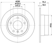 Remschijf 8DD355112641