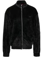 GCDS veste bomber en velours à logo brodé - Noir - thumbnail