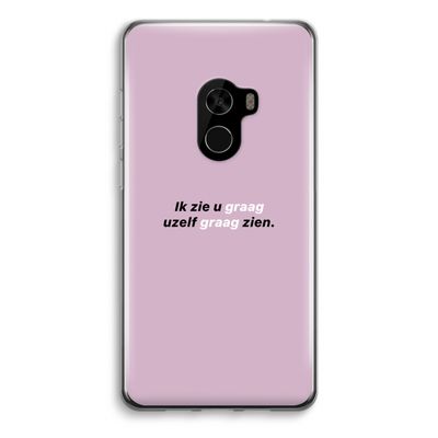 uzelf graag zien: Xiaomi Mi Mix 2 Transparant Hoesje