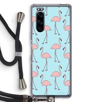Anything Flamingoes: Sony Xperia 5 Transparant Hoesje met koord