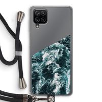 Zee golf: Samsung Galaxy A12 Transparant Hoesje met koord