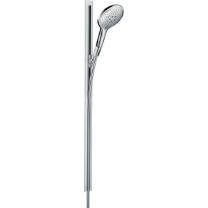 Hansgrohe Raindance Select UnicaS glijstangset met Raindance 150 AIR 3jet handdouche 90cm met doucheslang 160cm wit chroom 26626400