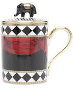 GINORI 1735 tasse Elephant à imprimé géométrique - Noir