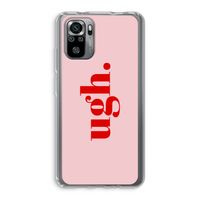 Ugh: Xiaomi Redmi Note 10S Transparant Hoesje