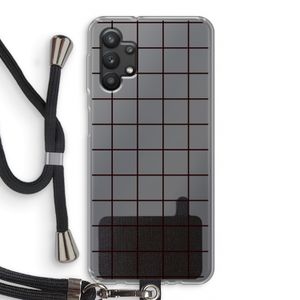 Rooster: Samsung Galaxy A32 5G Transparant Hoesje met koord