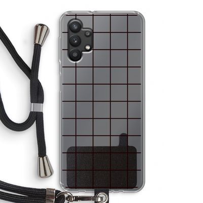 Rooster: Samsung Galaxy A32 5G Transparant Hoesje met koord