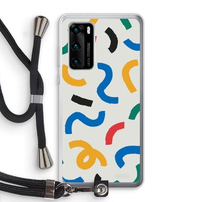 Illustratieve pop 2: Huawei P40 Transparant Hoesje met koord