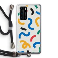 Illustratieve pop 2: Huawei P40 Transparant Hoesje met koord