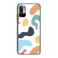 Memphis Shapes Blue: Xiaomi Redmi Note 10 5G Transparant Hoesje