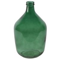 Countryfield Vaas - groen transparant - glas - XL fles vorm - D23 x H38 cm