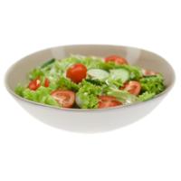 Serveerschaal/saladeschaal - D30 x H9 cm - kunststof - bruin - rond