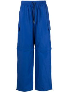 Maison Kitsuné pantalon de jogging à design imperméable - Bleu