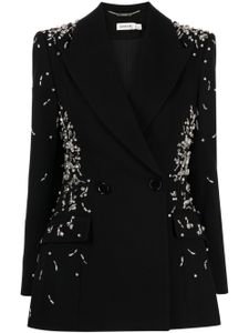 Simkhai blazer Getty à ornements en cristal - Noir