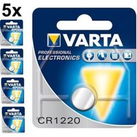5 Stuks - Varta Professional Electronics CR1220 6220 35mAh 3V knoopcelbatterij